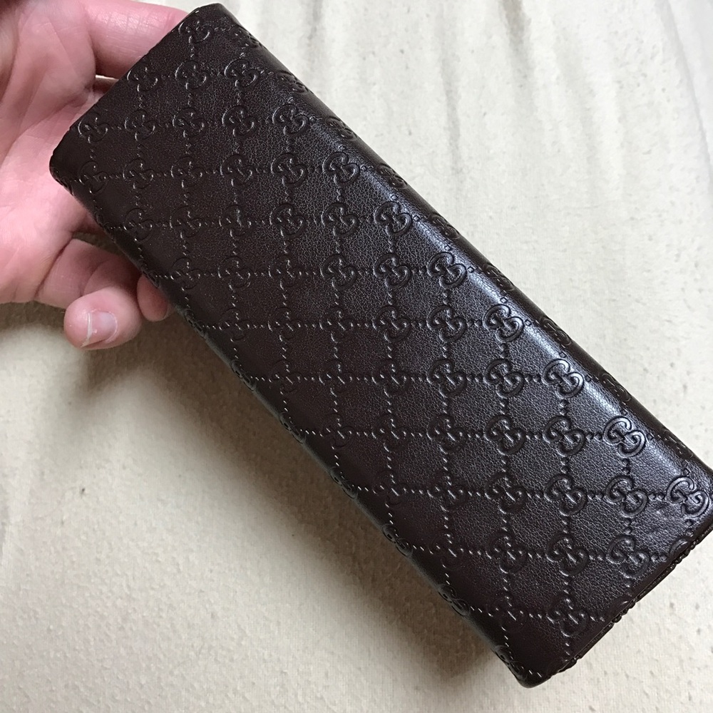 Gucci leather glasses case